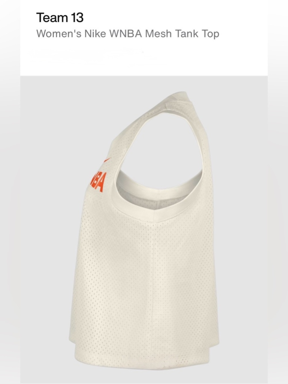 HF6468-030 Medium | Team 13 Women's Nike WNBA Mesh Tank Top | Slim & Cropped - Picture 4 of 10